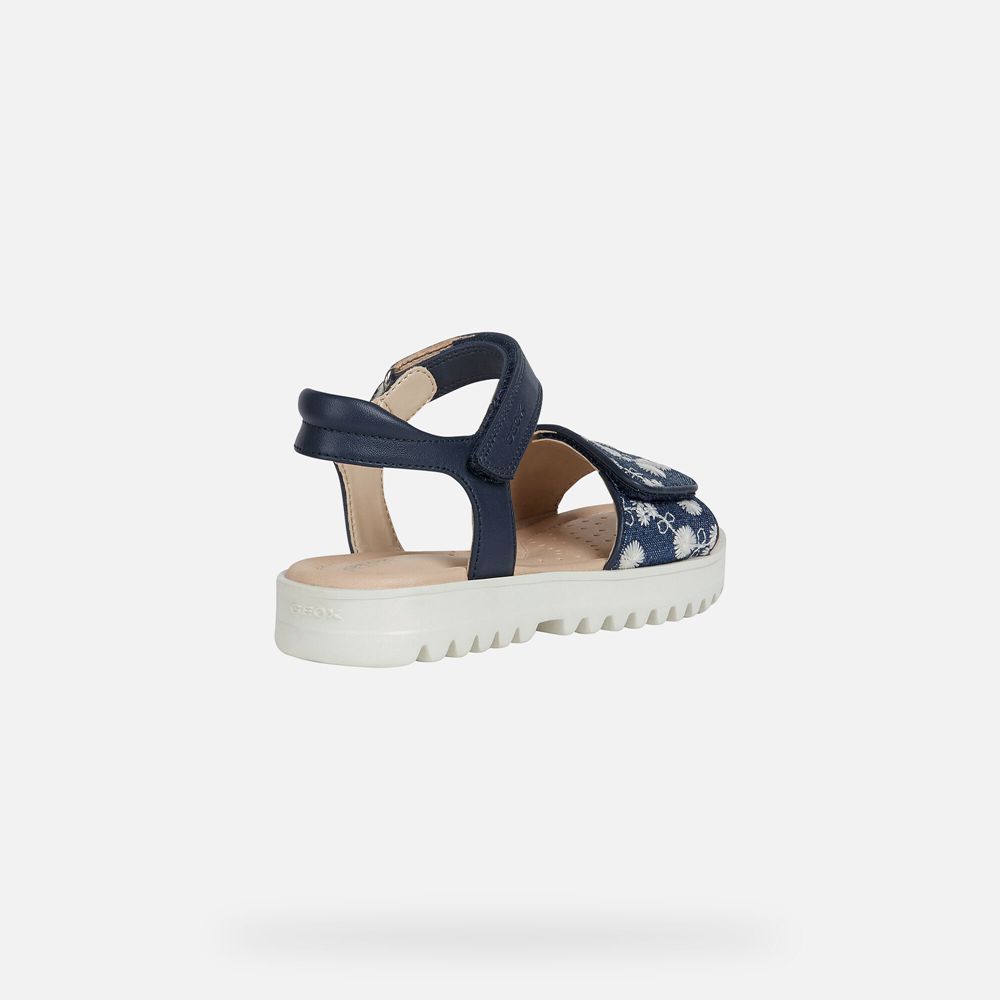 Sandales Geox Coralie - Bleu Marine - Fille 539782-IDP